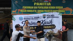 Idul Adha 1447 H, Polresta Banyuwangi Distribusikan 21 Sapi dan 24 Kambing Kurban