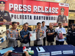 Polresta Banyuwangi Bongkar Jaringan Narkoba Kediri-Bali, 2 Kg Sabu Diamankan