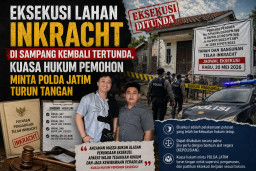 Eksekusi Lahan Inkracht di Sampang Kembali Tertunda, Kuasa Hukum Pemohon Minta Polda Jatim Turun Tangan
