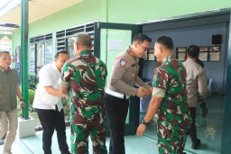 Sinergitas TNI–Polri Kian Solid, Kapolres Ngawi Silaturahmi ke Kodim 0805/Ngawi