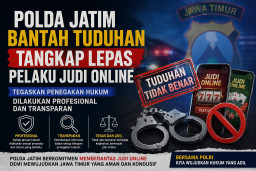 Polda Jatim Bantah Tuduhan Tangkap Lepas Pelaku Judi Online, Tegaskan Penegakan Hukum Dilakukan Profesional dan Transpar