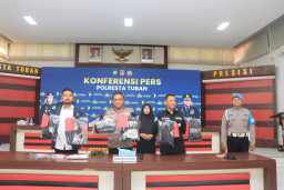 Polresta Tuban Amankan 8 Tersangka Pengeroyokan di 4 Lokasi*