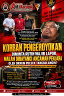 Korban Pengeroyokan Diminta Rutin Wajib Lapor, Malah Dibayangi Ancaman Penjara Oleh Oknum anggota Polsek Tanggulangin? L