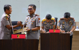 Laporan Kesatuan dan Memori Sertijab Digelar, Kombes Pol Roy H.M. Sihombing Resmi Jabat Dirreskrimum Polda Jatim