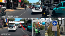Video Viral Dashcam_Ojol Soroti Dugaan Potong Jalur di Panglima Sudirman–Karapan Sapi, Satlantas Polrestabes Surabaya Di