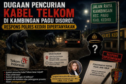 Dugaan Pencurian Kabel Telkom di Kambingan Pagu Disorot, Respons Polres Kediri Dipertanyakan
