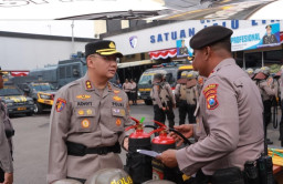 Polres Lamongan Cek Kesiapan Perlengkapan dan Kendaraan PHH untuk Antisipasi Situasi Kontingensi
