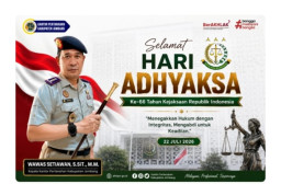 Kepala Kantor Pertanahan Kabupaten Jombang Wawas Setiawan S.SiT., M.M. Ucapkan Selamat Hari Bhakti Adhyaksa ke-66, Apres