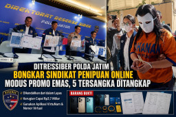 Ditressiber Polda Jatim Bongkar Sindikat Penipuan Online Modus Promo Emas, Dikendalikan dari Dalam Lapas