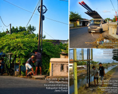 Diduga Belum Kantongi Izin Teknis, Pemasangan Tiang Jaringan di Krembung Sidoarjo Jadi Sorotan