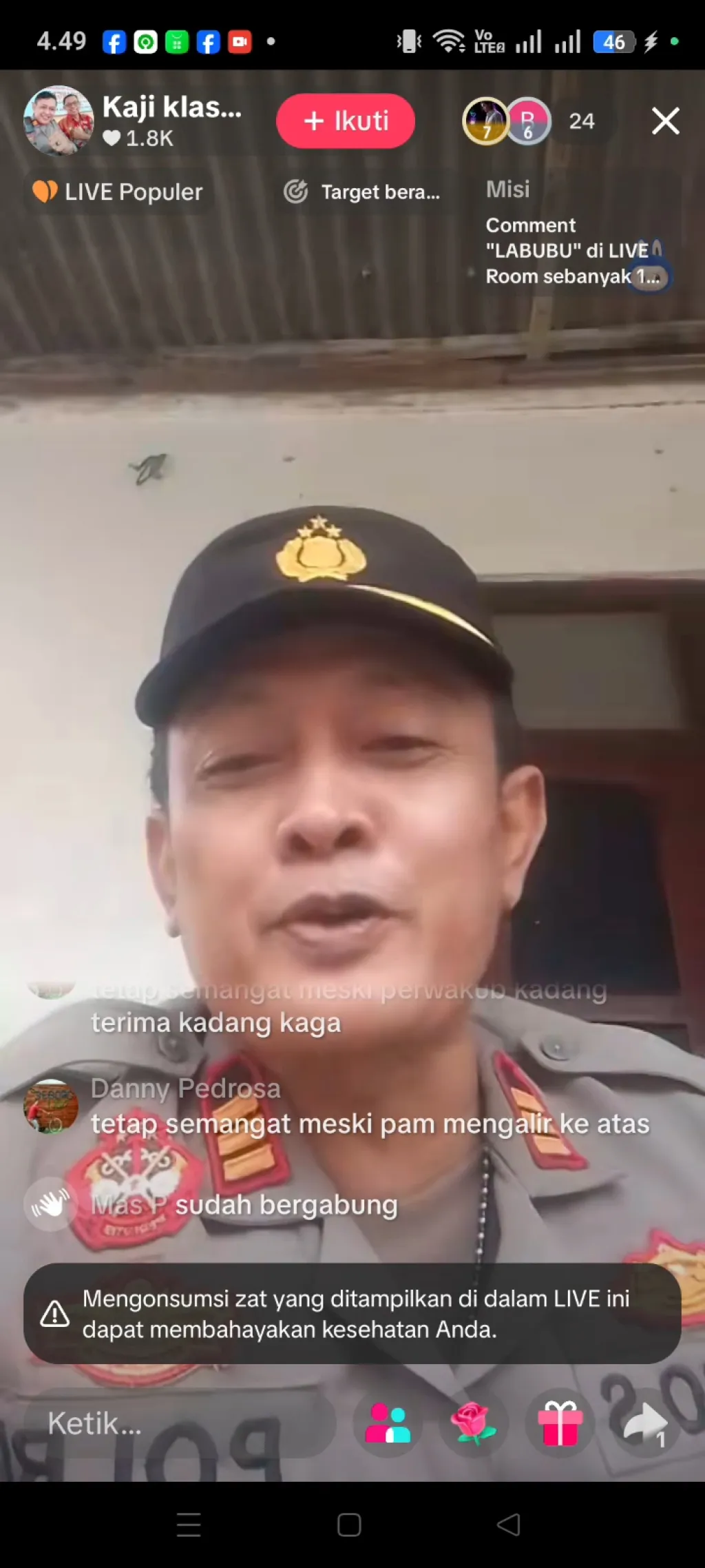 Marwah Institusi Dipertaruhkan, Dugaan Live TikTok Kapolsek Pace Saat Dinas Tuai Kritik