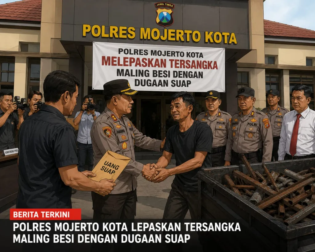 Dugaan Tangkap Lepas Kasus Pencurian Besi di Mojokerto Kota, Tiga Terduga Pelaku Dikabarkan Dipulangkan, Isu Tebusan Rat