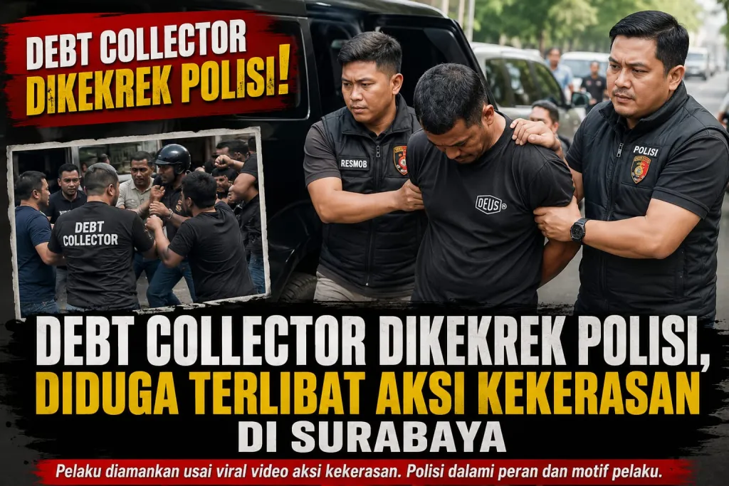 Polrestabes Surabaya Tangkap Debt Collector Diduga Terlibat Pembacokan di Jalan Basuki Rahmat, Tiga Orang Terluka