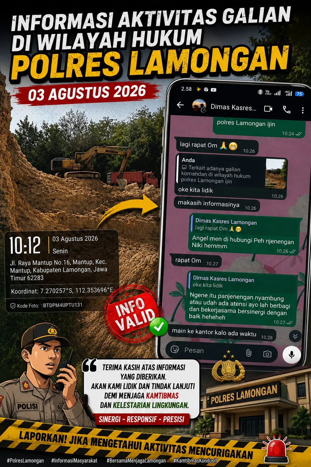 Diduga Langgar Aturan Perizinan, Aktivitas Galian C di Mantup Jadi Ujian Keseriusan Penegakan Hukum