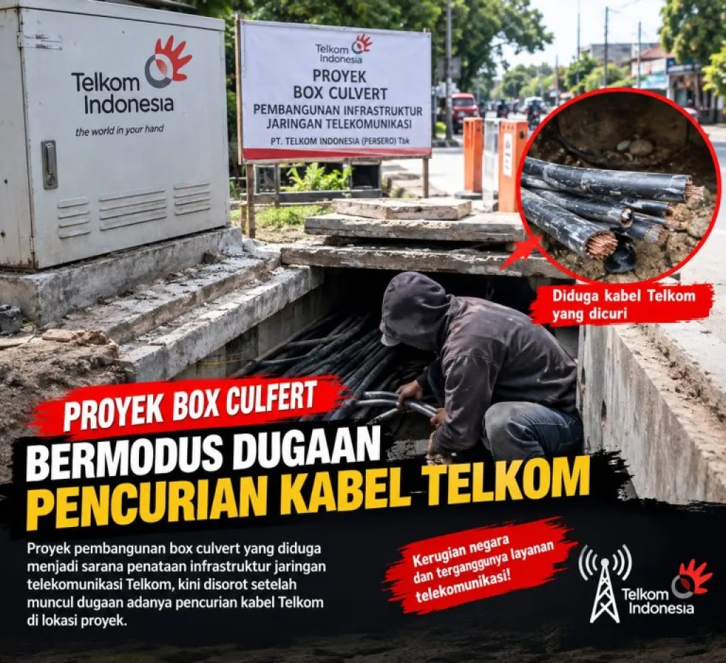 ‎Kabel Telkom Diangkut ke Truk, Anggota Polsek Asemrowo Minta Dikembalikan—Ada Apa