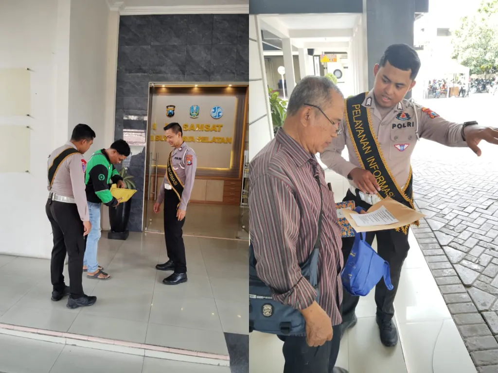 KB Samsat Surabaya Selatan Kedepankan Pelayanan Humanis, Petugas Berikan Arahan Pengurusan Pajak Lima Tahunan dan Duplik