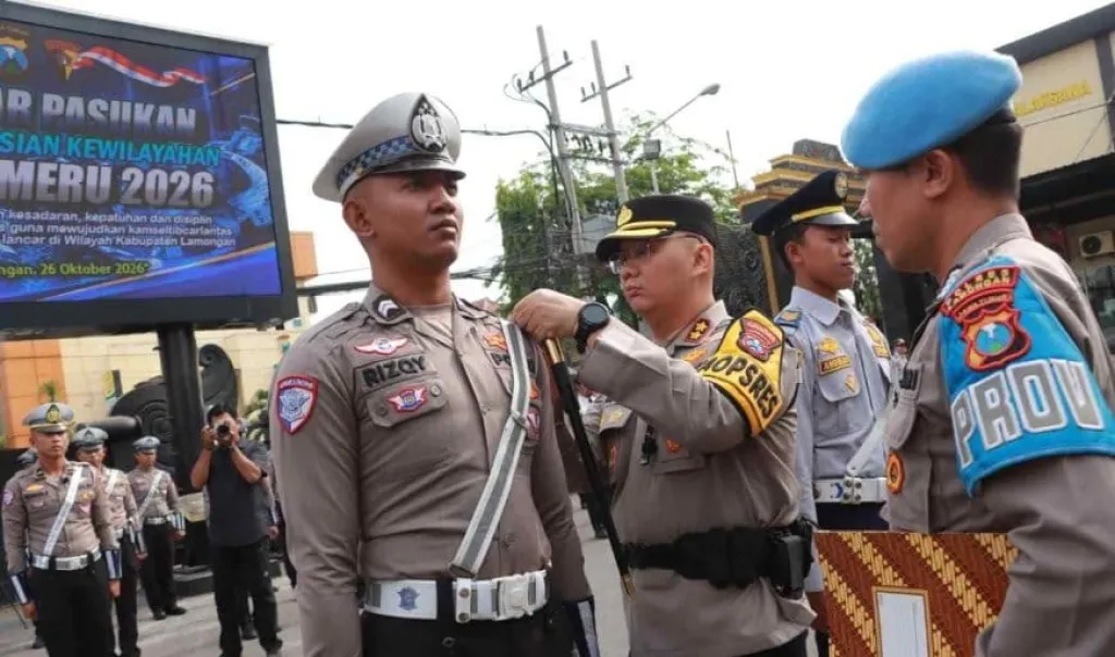 Polres Lamongan Gelar Operasi Patuh Semeru 2026, Sasar Pelanggaran Lalu Lintas Berisiko Fatal