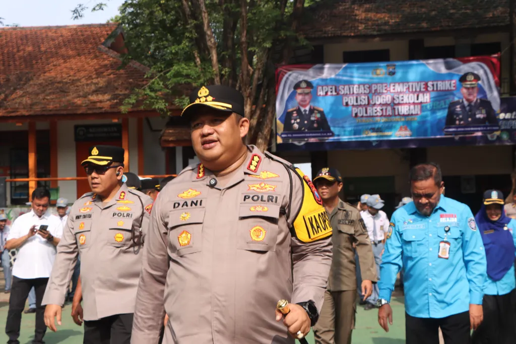 Cegah Bullying dan Kenakalan Remaja, Polresta Tuban Bentuk Satgas Polisi Jogo Sekolah